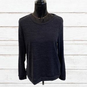 AINA BE sweater with sequin elbow patches